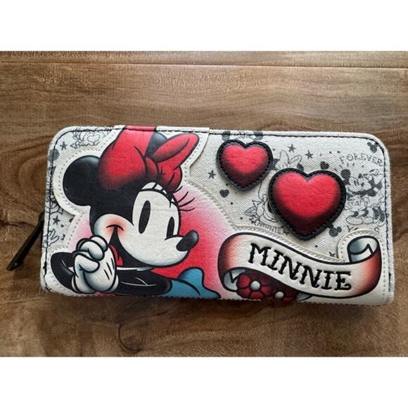 Loungefly Handbags - Loungefly Disney Minnie Mouse Tattoo Wallet